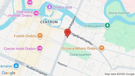 Apartments for rent i Örebro - kort over placeringen