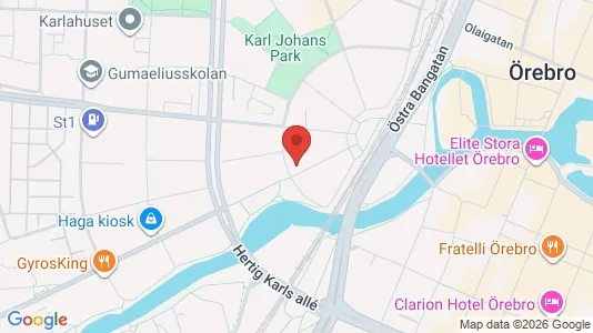 Apartments for rent i Örebro - kort over placeringen