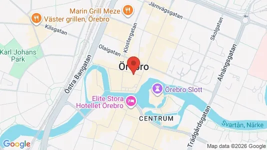 Apartments for rent i Örebro - kort over placeringen
