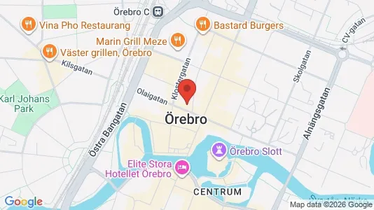 Apartments for rent i Örebro - kort over placeringen