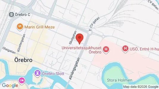 Apartments for rent i Örebro - kort over placeringen