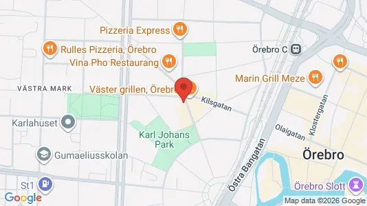 Apartments for rent i Örebro - kort over placeringen