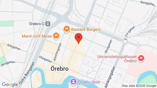 Apartments for rent i Örebro - kort over placeringen