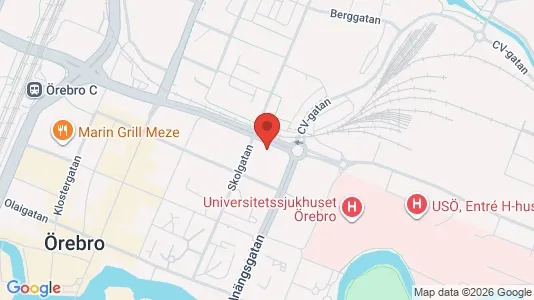 Apartments for rent i Örebro - kort over placeringen