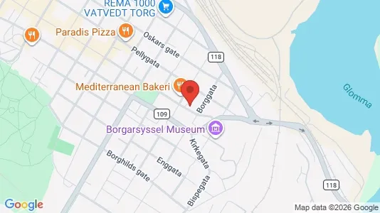 Rooms for rent i Sarpsborg - kort over placeringen