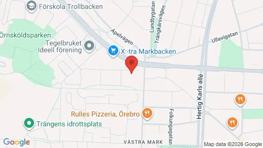 Apartments for rent i Örebro - kort over placeringen
