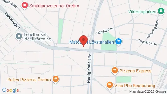 Apartments for rent i Örebro - kort over placeringen