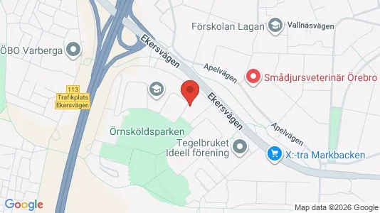 Apartments for rent i Örebro - kort over placeringen