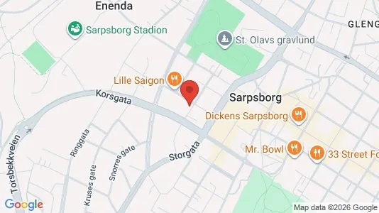 Apartments for rent i Sarpsborg - kort over placeringen