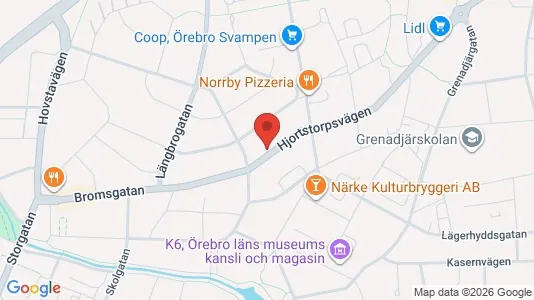 Apartments for rent i Örebro - kort over placeringen