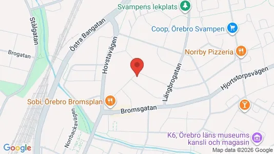 Apartments for rent i Örebro - kort over placeringen