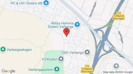 Apartments for rent i Örebro - kort over placeringen
