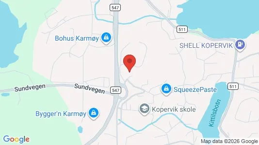 Rooms for rent i Karmøy - kort over placeringen