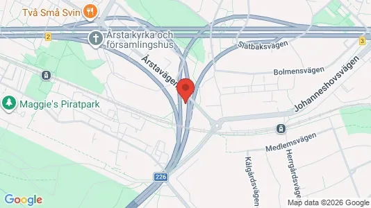 Rooms for rent i Hammarbyhamnen - kort over placeringen
