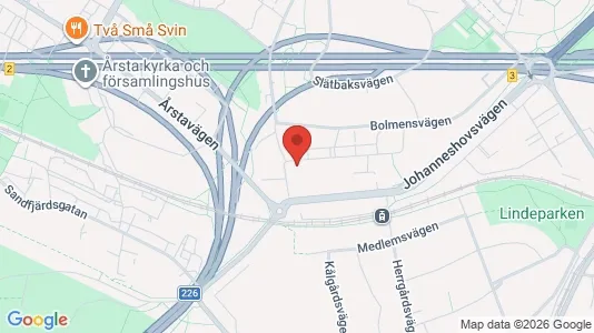 Apartments for rent i Hammarbyhamnen - kort over placeringen