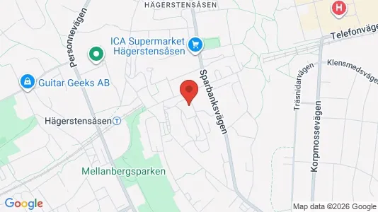 Apartments for rent i Stockholm South - kort over placeringen