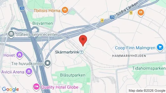 Apartments for rent i Stockholm South - kort over placeringen
