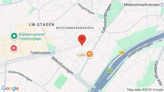 Apartments for rent i Stockholm South - kort over placeringen