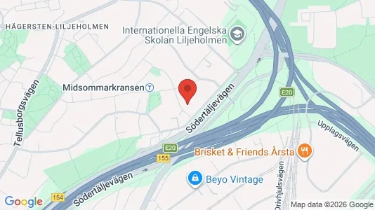 Apartments for rent i Stockholm South - kort over placeringen