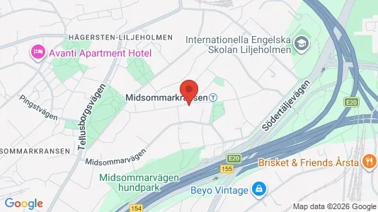 Apartments for rent i Stockholm South - kort over placeringen
