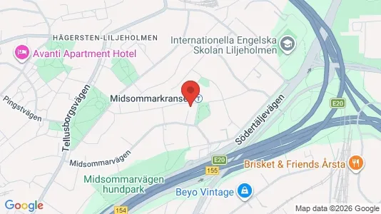 Apartments for rent i Stockholm South - kort over placeringen
