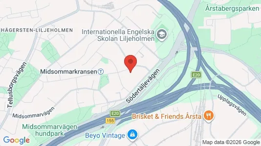 Apartments for rent i Stockholm South - kort over placeringen