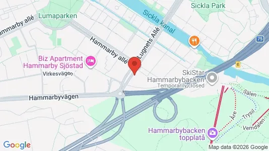 Apartments for rent i Hammarbyhamnen - kort over placeringen