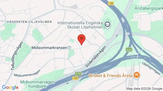 Apartments for rent i Stockholm South - kort over placeringen