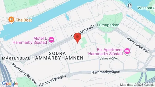 Apartments for rent i Hammarbyhamnen - kort over placeringen