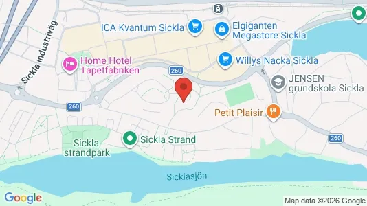 Apartments for rent i Nacka - kort over placeringen