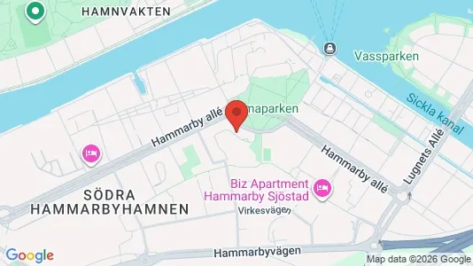 Apartments for rent i Hammarbyhamnen - kort over placeringen