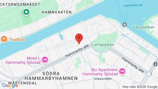 Apartments for rent i Hammarbyhamnen - kort over placeringen
