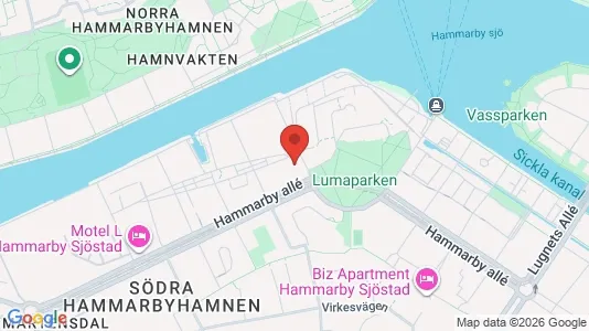Apartments for rent i Hammarbyhamnen - kort over placeringen