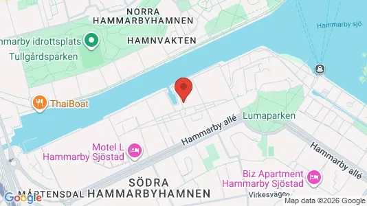 Apartments for rent i Hammarbyhamnen - kort over placeringen