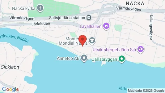 Apartments for rent i Nacka - kort over placeringen