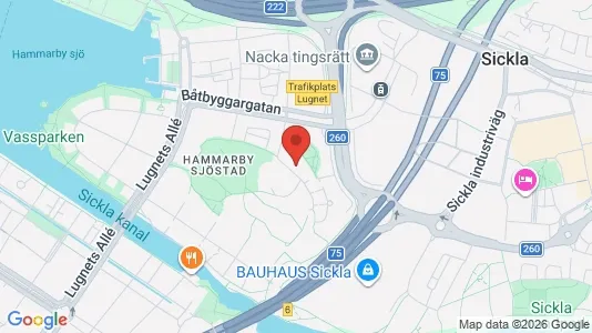 Apartments for rent i Hammarbyhamnen - kort over placeringen