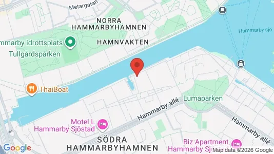 Apartments for rent i Hammarbyhamnen - kort over placeringen
