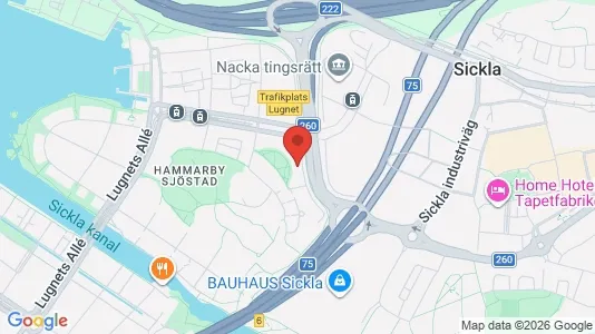 Apartments for rent i Hammarbyhamnen - kort over placeringen