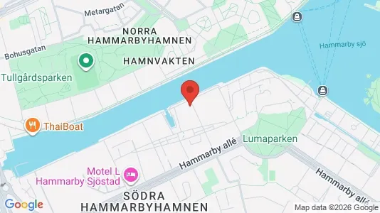 Apartments for rent i Hammarbyhamnen - kort over placeringen