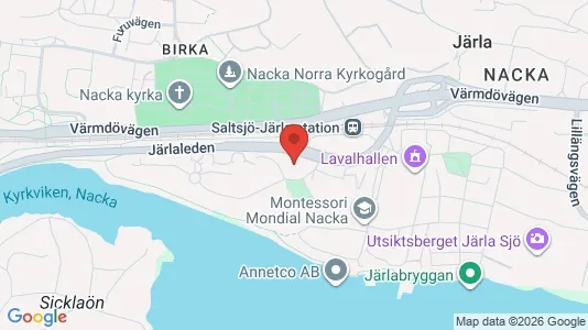 Apartments for rent i Nacka - kort over placeringen