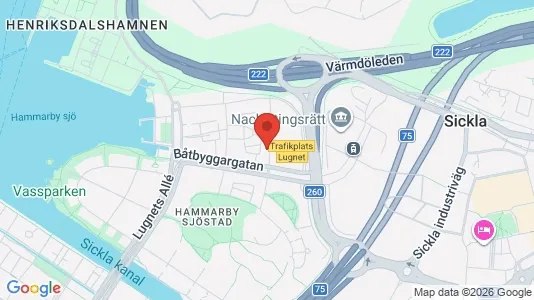 Apartments for rent i Hammarbyhamnen - kort over placeringen