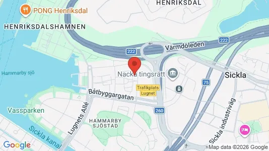 Apartments for rent i Hammarbyhamnen - kort over placeringen