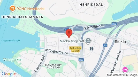 Apartments for rent i Hammarbyhamnen - kort over placeringen