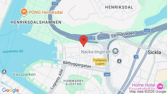 Apartments for rent i Hammarbyhamnen - kort over placeringen