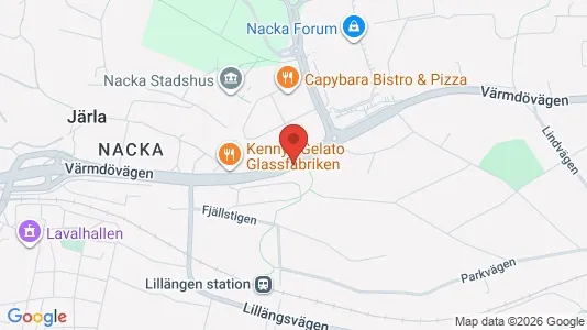 Apartments for rent i Nacka - kort over placeringen