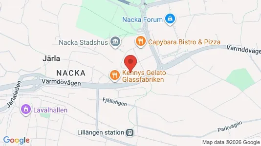 Apartments for rent i Nacka - kort over placeringen