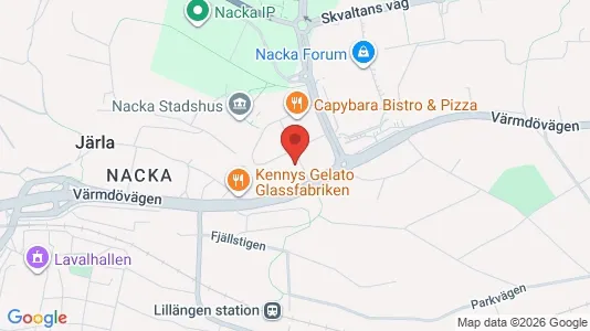 Apartments for rent i Nacka - kort over placeringen