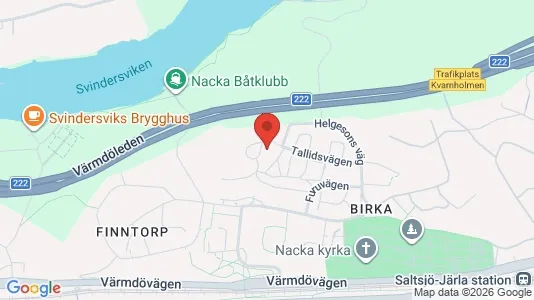 Apartments for rent i Nacka - kort over placeringen