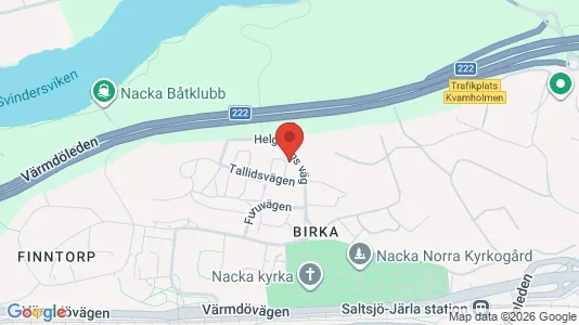 Apartments for rent i Nacka - kort over placeringen