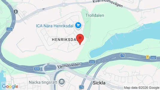 Apartments for rent i Nacka - kort over placeringen